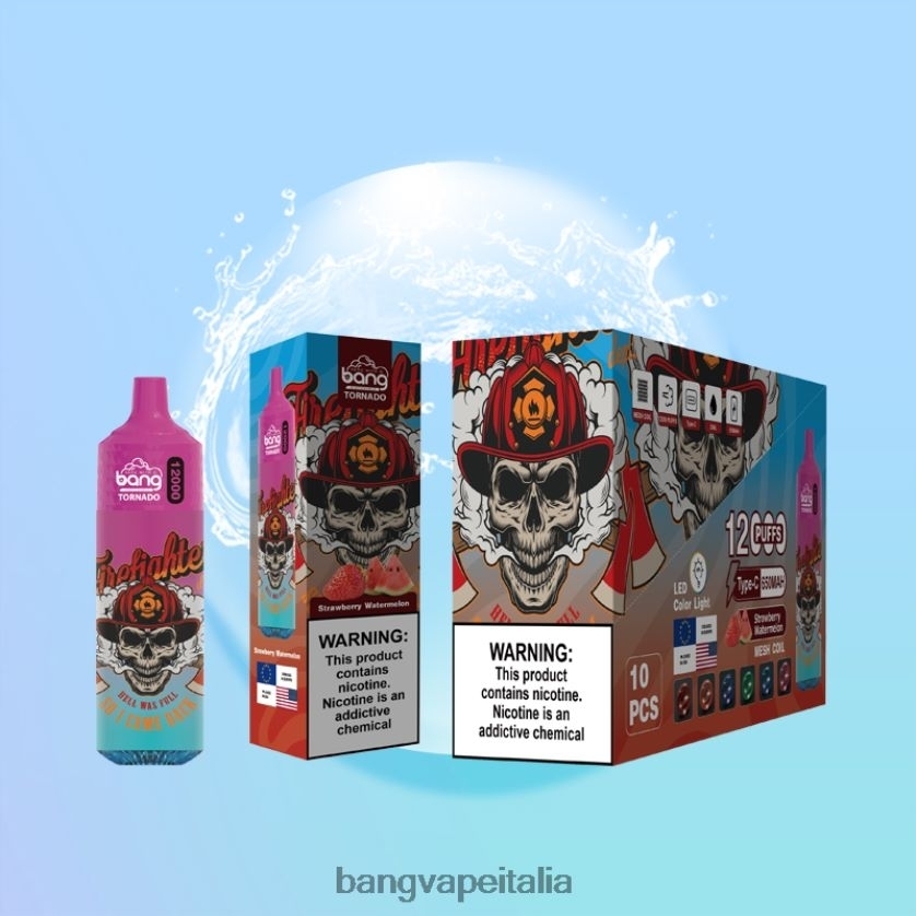 Bang Disposable Vape Flavors - Bang Vape Tornado 12000 sbuffi con led e bobina mesh monouso V82J8J4