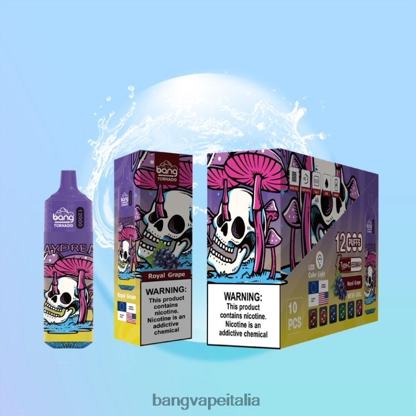 Bang Disposable Vape Flavors - Bang Vape Tornado 12000 sbuffi con led e bobina mesh monouso V82J8J4