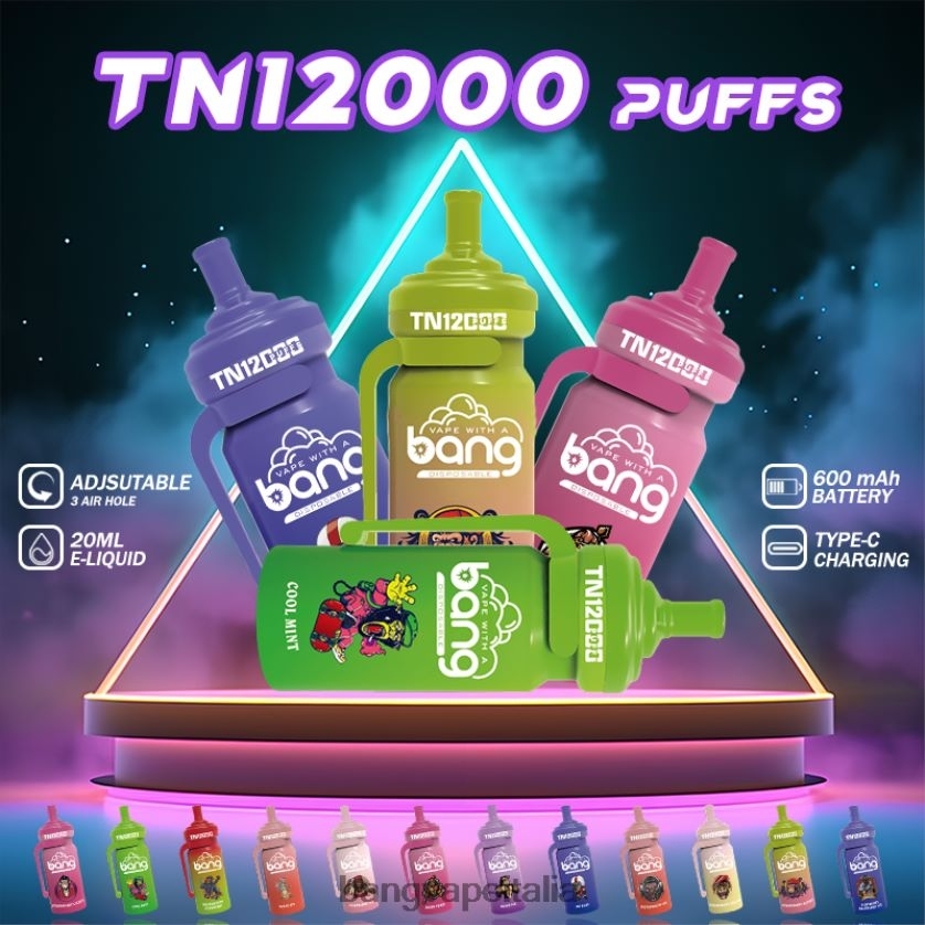 Bang Disposable Vape Review - Bang Vape TN12000 pod con bobina in rete monouso V82J8J5