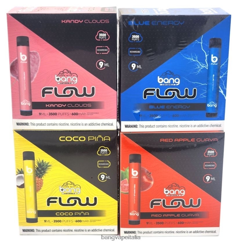 Bang Vape Disposable - Bang Vape Flow 3.500 puff (scatola da 10) monouso V82J8J37