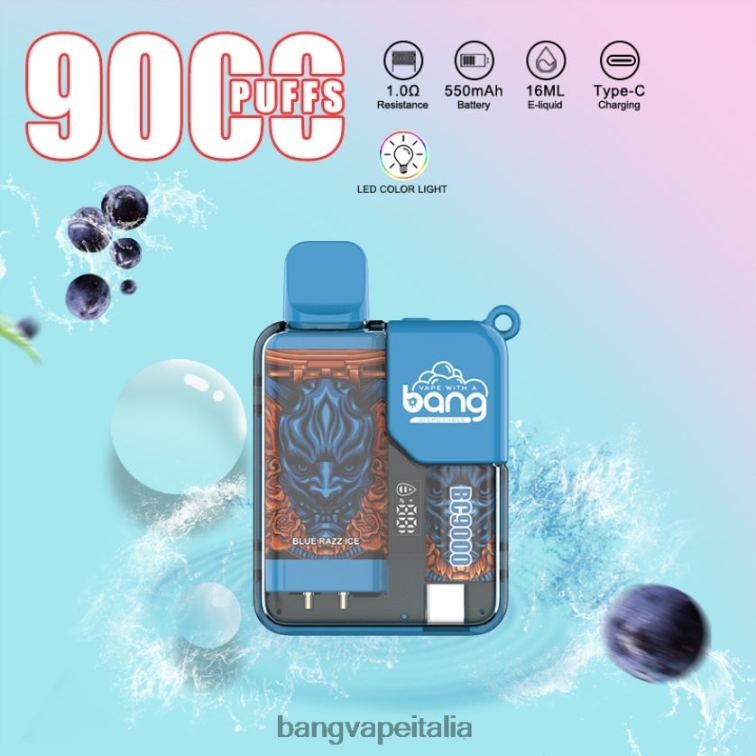 Bang Box Disposable Vape - Bang Vape Box BC9000 preriempito da 16 ml monouso V82J8J6