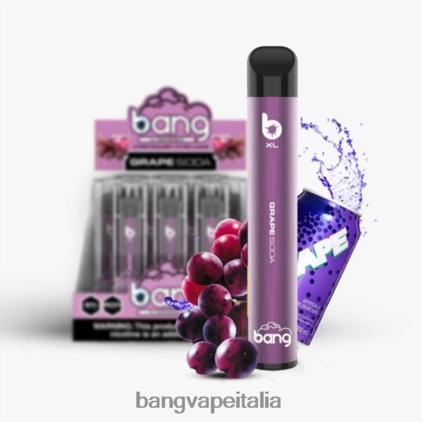 Vape Gang Shop - Bang Vape XL monouso Bibita gassata al gusto d'uva V82J8J29