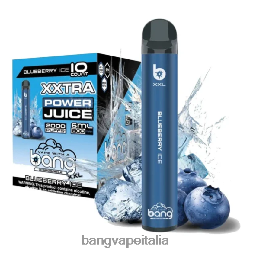 Bang Disposable Vape Flavors - Bang Vape XXL 2000 sbuffi ghiaccio al mirtillo V82J8J14