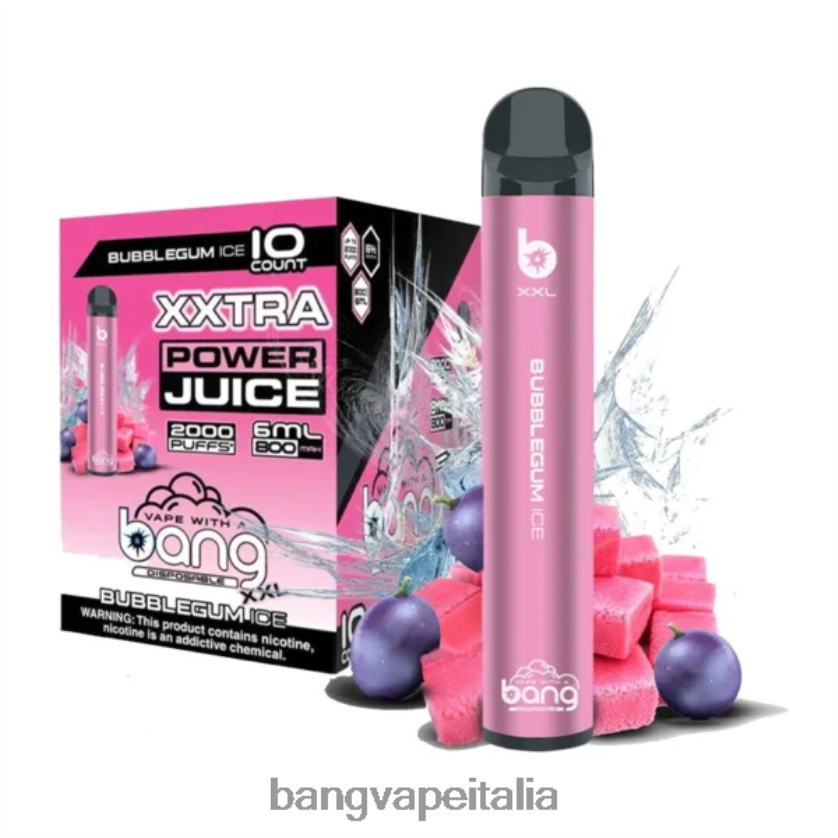 Bang Disposable Vape Review - Bang Vape XXL 2000 sbuffi ghiaccio di gomma da masticare V82J8J15