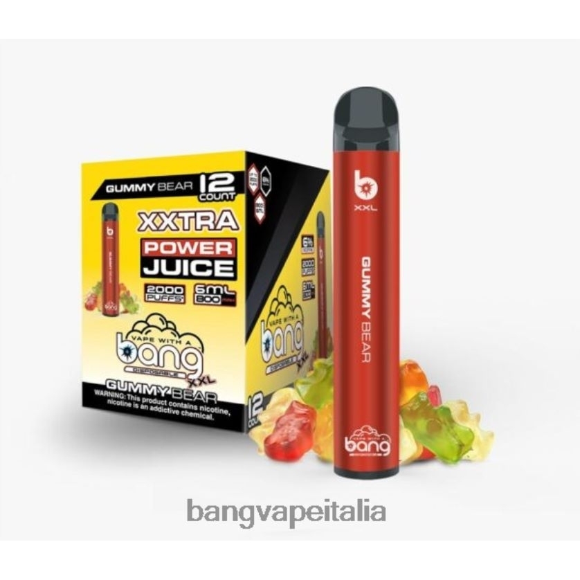 Bang Vape Disposable - Bang Vape XXL 2000 sbuffi orsetto gommoso V82J8J17