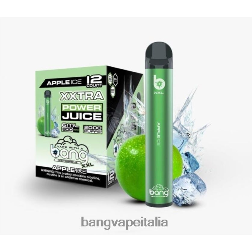 Bang Vape Italia - Bang Vape XXL 2000 sbuffi ghiaccio alla mela V82J8J12