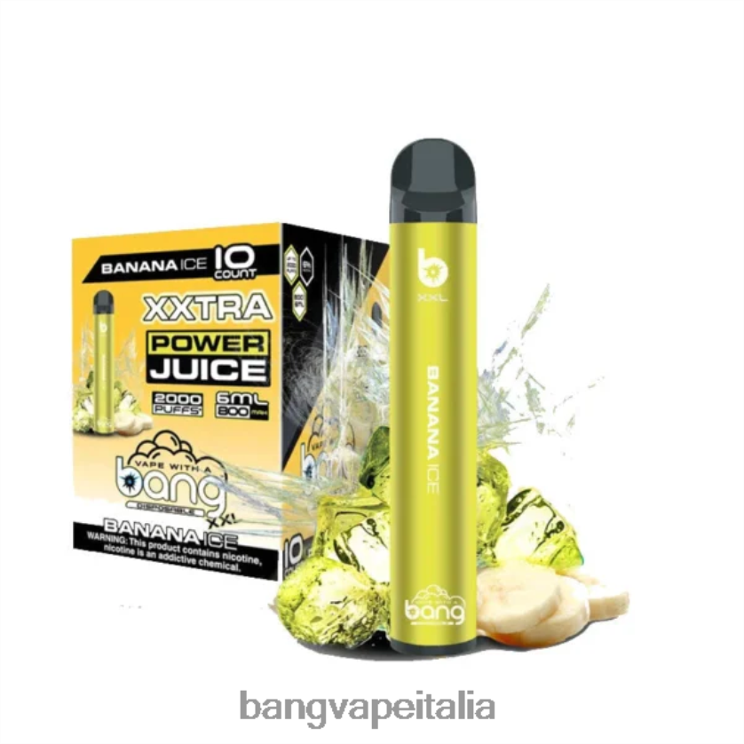 Vape Gang Disposables - Bang Vape XXL 2000 sbuffi ghiaccio alla banana V82J8J13