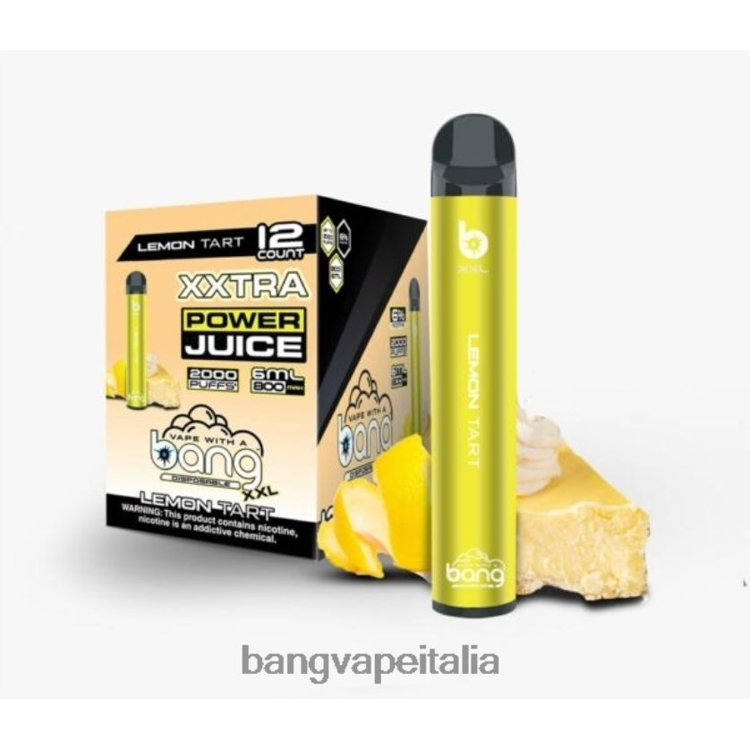 Vape Gang Shop - Bang Vape XXL 2000 sbuffi crostata al limone V82J8J19